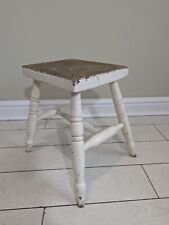 Rustic Wooden Stool Distressed Shabby Rustic Stool FREE Postage Available 