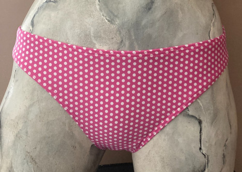 Brief size pink wht spot - size,