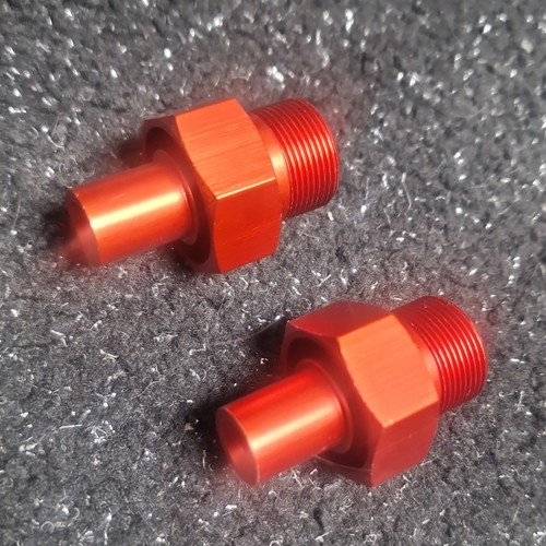 Baja front axle hub red - baja,