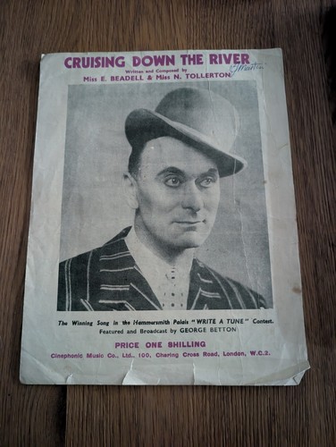 Vintage sheet music cruising - sheet,