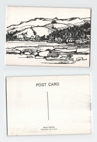 Vintage postcard whiting bay - vintage,