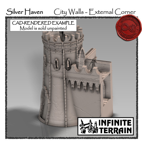 Inf 28mm city walls - [inf.,
