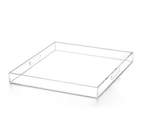 Large acrylic tray clear - large,