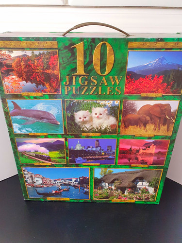 Jigsaw puzzle set carry - set, w/