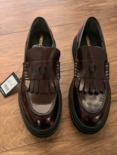 Fred Perry Oxblood Loafers Size UK 12