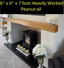 SOLID OAK BEAM FLOATING SHELF
