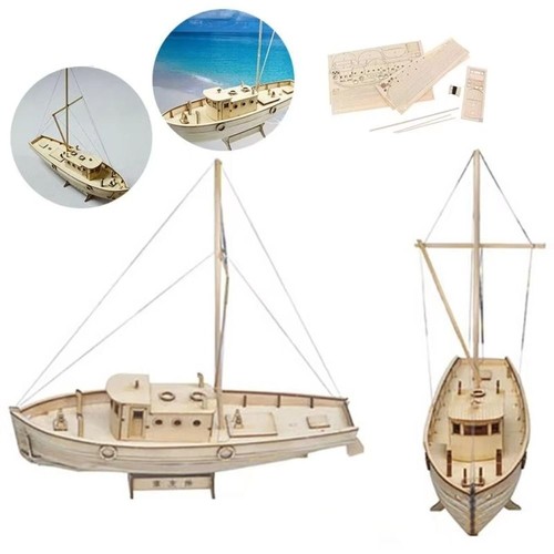 100 wood ship assembly toy - 1:100,