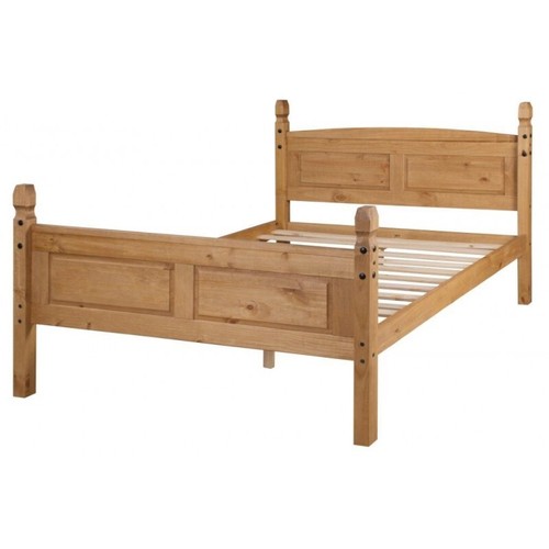 Corona bed frame - solid, pine