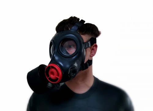 Rare black rubber fm12 fetish - black,