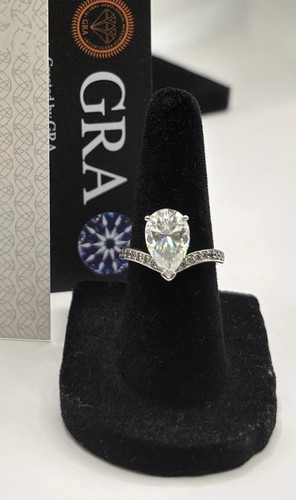3ct certified pear cut - certified,