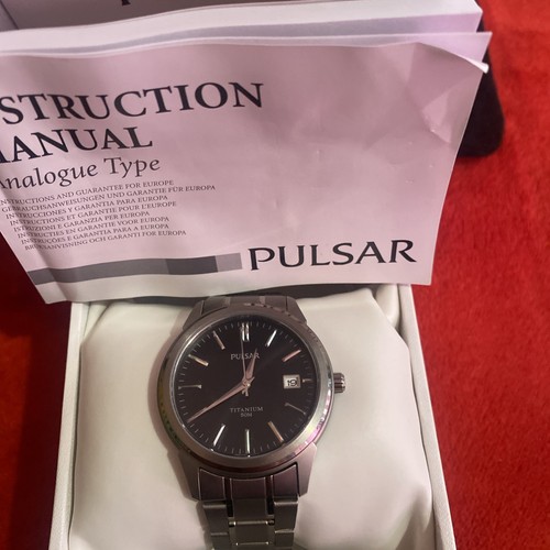Pulsar mens titanium - titanium, quartz