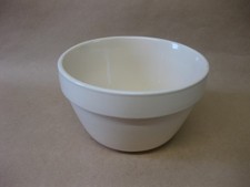 Ceramic Pudding Bowl Basin ~ Cream ~ 6" Diameter ~ 3 1/2" Height