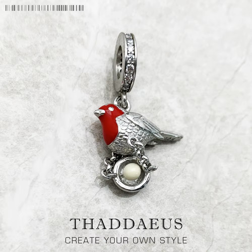 Red robin bird dangle - robin,