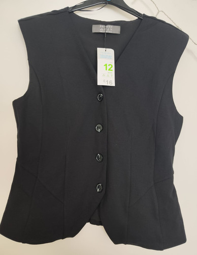 Primark black waistcoat - black,