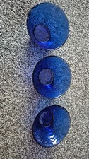 cobalt blue glass sweet bowls