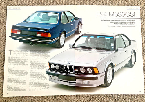 Bmw m635 csi e24 frameable - bmw,