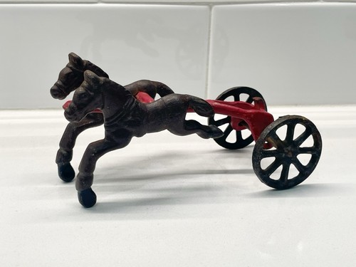 Vintage iron horse carriage - vintage,
