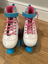 SFR Vision II Kids Quad Roller Skates - White Blue