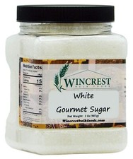 White Gourmet Sanding Sugar || Extra Large Granules || 2 Lb Tub