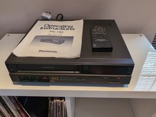 Panasonic NV-G12B VHS 4-Head Video Cassette Recorder Player with Remote & Manual