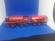 Toysrus Wooden Railway 69326 Train And Carriage