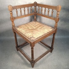 Antique victorian corner chair - victorian,
