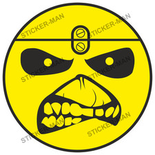 Iron Maiden E Logo Sticker  Laptop Man Cave Car Van Window (Choose size)