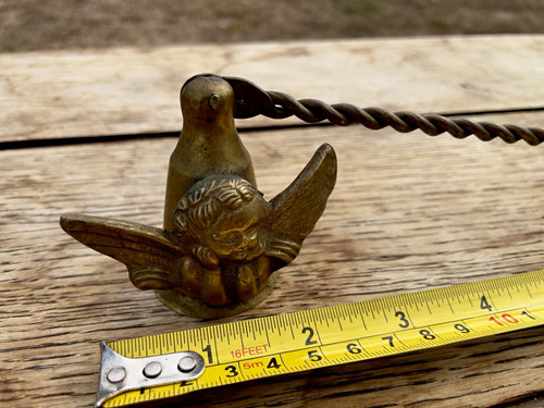 Vintage brass candle snuffer - vintage,