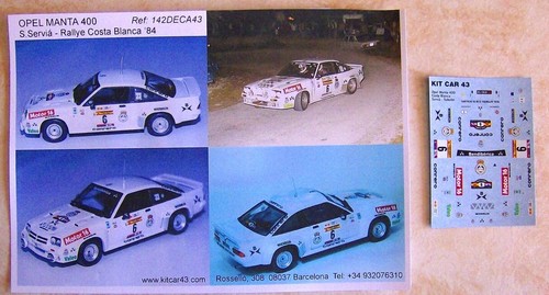 Opel manta 400 rallye - rallye, costa