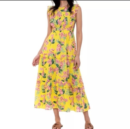 Banjanan iris floral ruffle - floral,