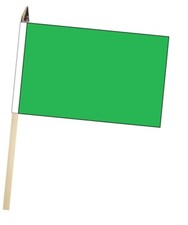 Plain Green Large Hand Flag