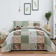 3 Piece Patchwork Bedspread