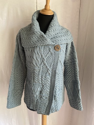 Aran cardigan 100 merino - aran, wool