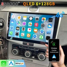 QLED 6+128G Android 14 CarPlay For VW Passat 2010-2015 Car Stereo Radio GPS Wifi