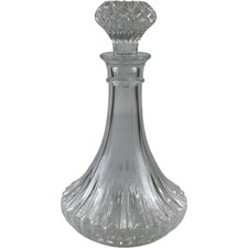 Clear Crystal Cut Glass Ships