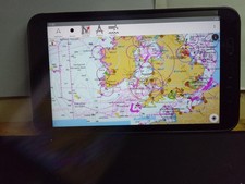 8 " SAMSUNG SM-T395 TABLET CHARTPLOTTER 2025 UK  VECTOR CHARTS,INT GPS,IP68