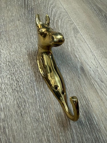 Solid brass horse head wall - solid,