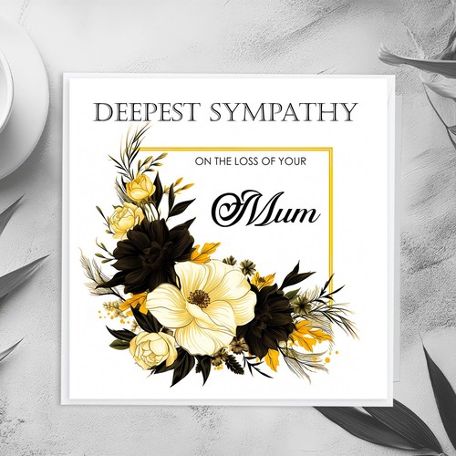 Bereavement card personalised - bereavement,