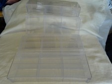 X4 Greenlight 6 car display cases 1/64 used with marks,scratches,discolouration