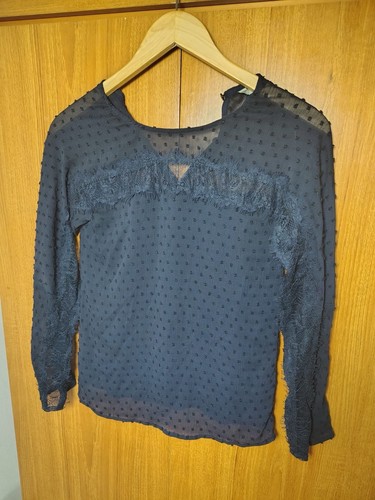 Zara black sheer lace detail - zara,