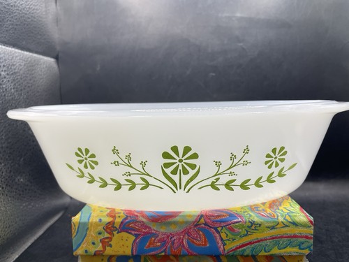 Glasbake milk glass casserole - glasbake,