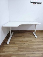 *DELIVERY AVAILABLE* IKEA - All White Corner Office Desk Workstation Table