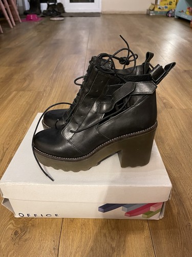 Bnib leather heeled boots - bnib,