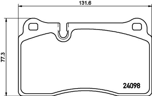 Mintex rear brake pad set - rear,