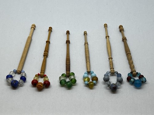 Vintage turned wood lace - wood,