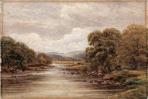 Rural landscape watercolour - rural,