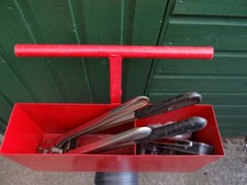 Mobile Pallet Strapping Banding Trolley On Wheels Tensioner Tool / 2 Crimpers