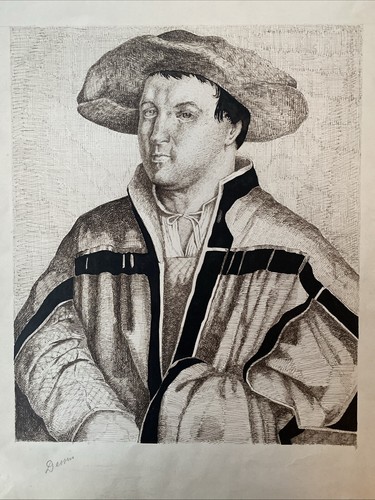 Antique large drawing after - drawing,