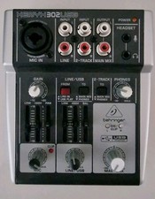 Behringer Xenyx 302USB Mixer - 5-Input USB Mic Preamp Audio Interface With Box