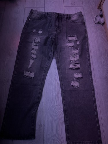 Grey ripped jeans - ripped,